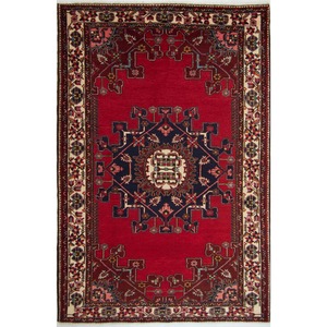 Authentic Hand-knotted Wool Persian Tafresh Rug 140cm x 207cm