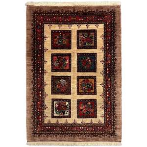 Fine Hand-knotted Wool Sirjan Persian Small Rug 85cm x 125cm