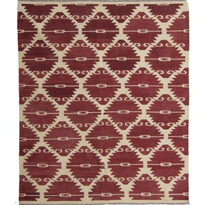 Modern Hand-woven 100% Wool Chobi Kilim Rug 191cm x 238cm