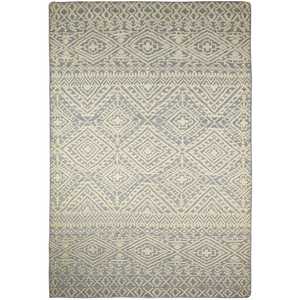 Modern Handmade Wool Blue Rug 159cm x 239cm