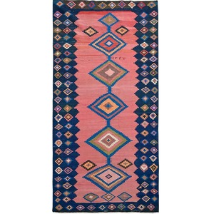 Kilim Rugs Nz: Antique Hand-woven Wool Persian Kilim Rug Circa 1967