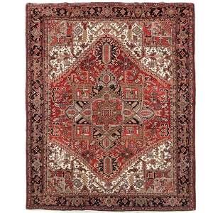 Fine Hand-knotted Wool Gravan Heriz Persian Rug 270cm x 331cm