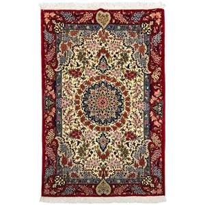 Fine Handmade Wool Shahreza Persian Small Rug 120cm x 180cm