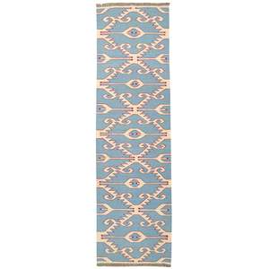 100% Wool Kilim Small Runner 73cm x 236cm