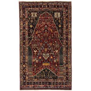 Wool Rugs: Fine Hand-knotted Persian Shiraz Rug 140cm x 242cm