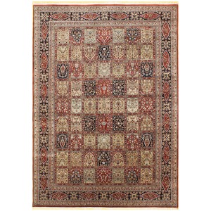 Fine Hand-knotted Bakhtiari Wool & Silk Rug 248cm x 347cm