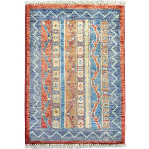 Choubi Rugs: Hand-knotted Wool Small Rug 45cm x 60cm