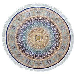 Handmade Silk Round Rug 20771