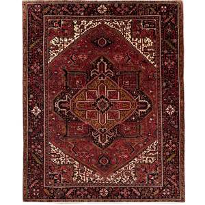 Fine Hand-knotted Wool Gravan Heriz Persian Rug 268cm x 343cm