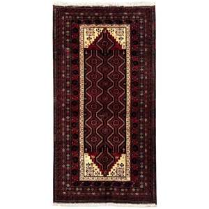Fine Hand-knotted Baluchi Persian 100cm x 192cm