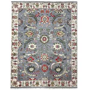 Hand-knotted Wool Oushak Rug 247cm x 321cm