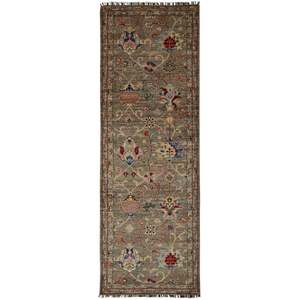 Fine Hand-knotted Nomad Bloom Garden Wool Runner 84cm x 245cm