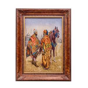Fine Hand-Knotted Pictorial Persian Tale Rug 62cm x 95cm