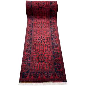 Wool Rugs: Fine Handmade Wool Tribal Runner 80cm x 680cm