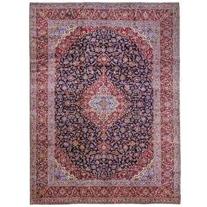 Fine Hand-Knotted Kashan Persian Lamb’s Wool Rug  305 x 420