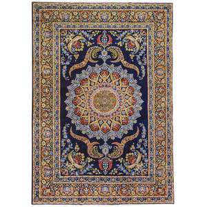 Kashan: Fine Kashan Hand knotted Persian Rug - Rare Design 308cm x 437cm