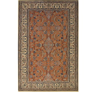 Nain: Authentic Persian Nain 3LAA Rug – Hand-Knotted Wool & Silk Signed Habibian