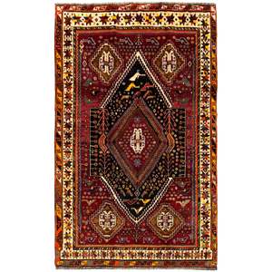 Authentic Hand-Knotted Shiraz Persian Rug 167cm x 273cm