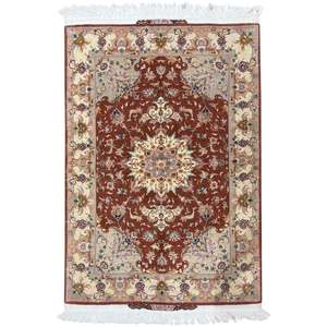 Tabriz: Fine Handmade Wool & Silk 50 Raj Persian Small Rug 103cm x 161cm