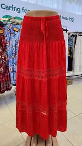 Red Boho Skirt or Tube Dress {Facebook Live No: 59} - House of Harem