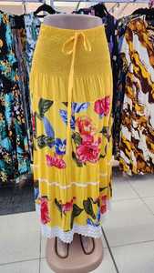 Yellow Floral Summer Skirt or Dress {Facebook Live No: 23} - House of Harem