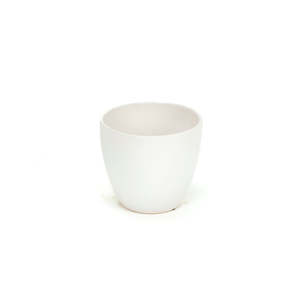 Pots: White Genua Pot 14cm
