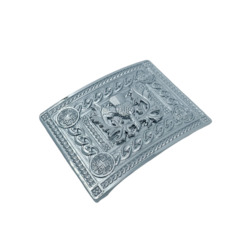 Detailed Thistle Kilt Buckle