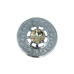 Jewellery: Thistle Wreath Plaid Brooch