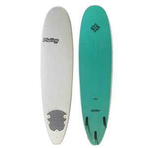 7ft Platino Soft Top Surfboard [WHITE & TURQUOISE]