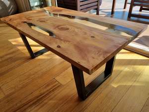 Epoxy Resin River Coffee Table