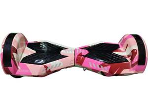 Self Balancing Scooters: 8" Wheel Lamborghini Style Hoverboard Self Balancing Electric Scooter with Bluetooth + Free Carry Bag - Camo Pink
