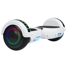 6.5" Wheel Electric Hoverboard with Bluetooth + Free Carry Bag - White