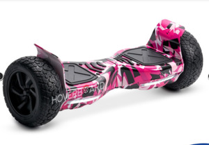 Off Road Hoverboards: 8.5" Wheel Off Road Hoverboard Electric Self Balancing Scooter with Bluetooth + Free Carry Bag - Camo Pink