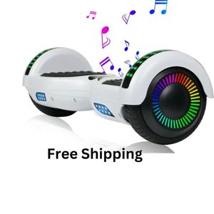 Hoverboard Electric Scooter 6.5 inch – White + LED lights [Free Carry Bag &amp&hellip;