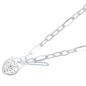 Sterling Silver Figaro Square Link Belcher Bracelet