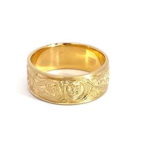 18ct Yellow Gold Swirl Ring