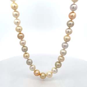 Necklace: South Sea White and Golden Pearl Necklace