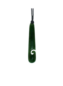 Necklace: Greenstone Koru  Pendant 55mm