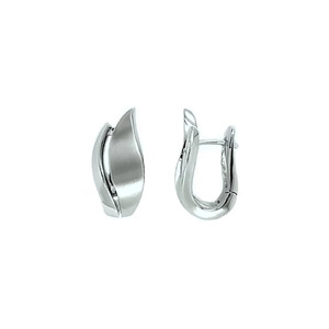Earrings: Sterling Silver Swirl Earrings