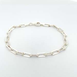 Sterling Silver Paperclip Bracelet