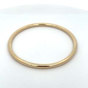 9ct Yellow Gold Hollow 4mm Round Bangle