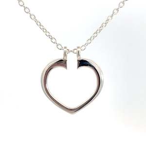 Sterling Silver Heart Shaped Ring Keeper