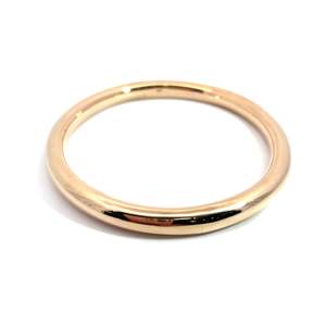 Pre Loved: 9ct Rose Gold Hollow Round Bangle Pre Loved