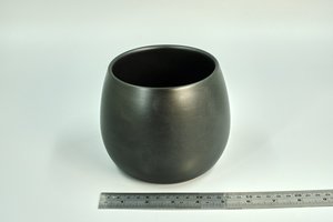 Ceramic pot - Black - Medium (12cm) - HoyaHoya