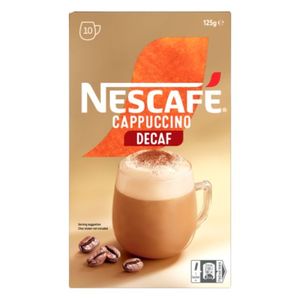 Allpress Coffee Nz: Nescafe Cappuccino Decaf Coffee Sachets 10 x 12.5g