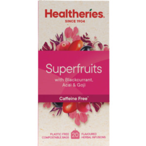 Healtheries Superfruits With Blackcurrant Acai & Goji Tea Bags 20pk