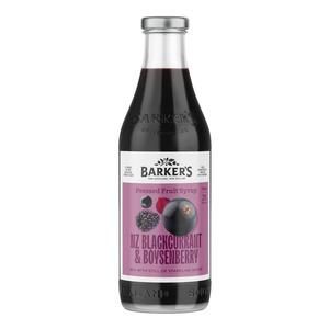 Breakfast Foods: Barkers NZ Blackcurrant and Boysenberry Syrup 710ml
