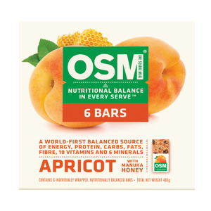 OSM Apricot With Manuka Honey Bars 6pk