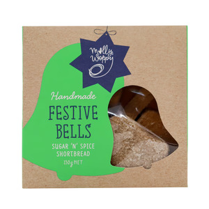 Molly Woppy Festive Bells Sugar n Spice Shortbread