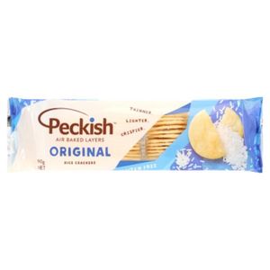 Biscuits Crackers: Peckish Original Rice Crackers 90g